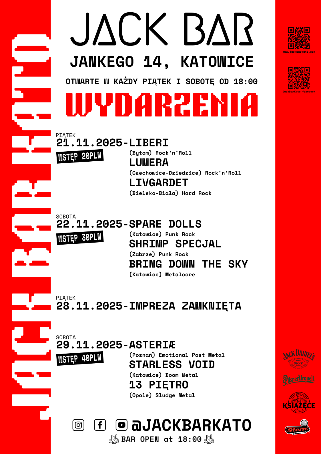 Sylwester 2022/2023 w JackBar Katowice